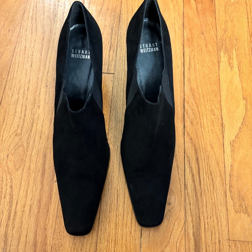 Stuart Weitzman, Kitten Heels , Black, 10N, MSRP$395